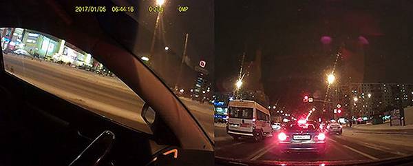 Автомобильные видеорегистраторы с двумя камерами, которые одновременно записывают сигнал с фото